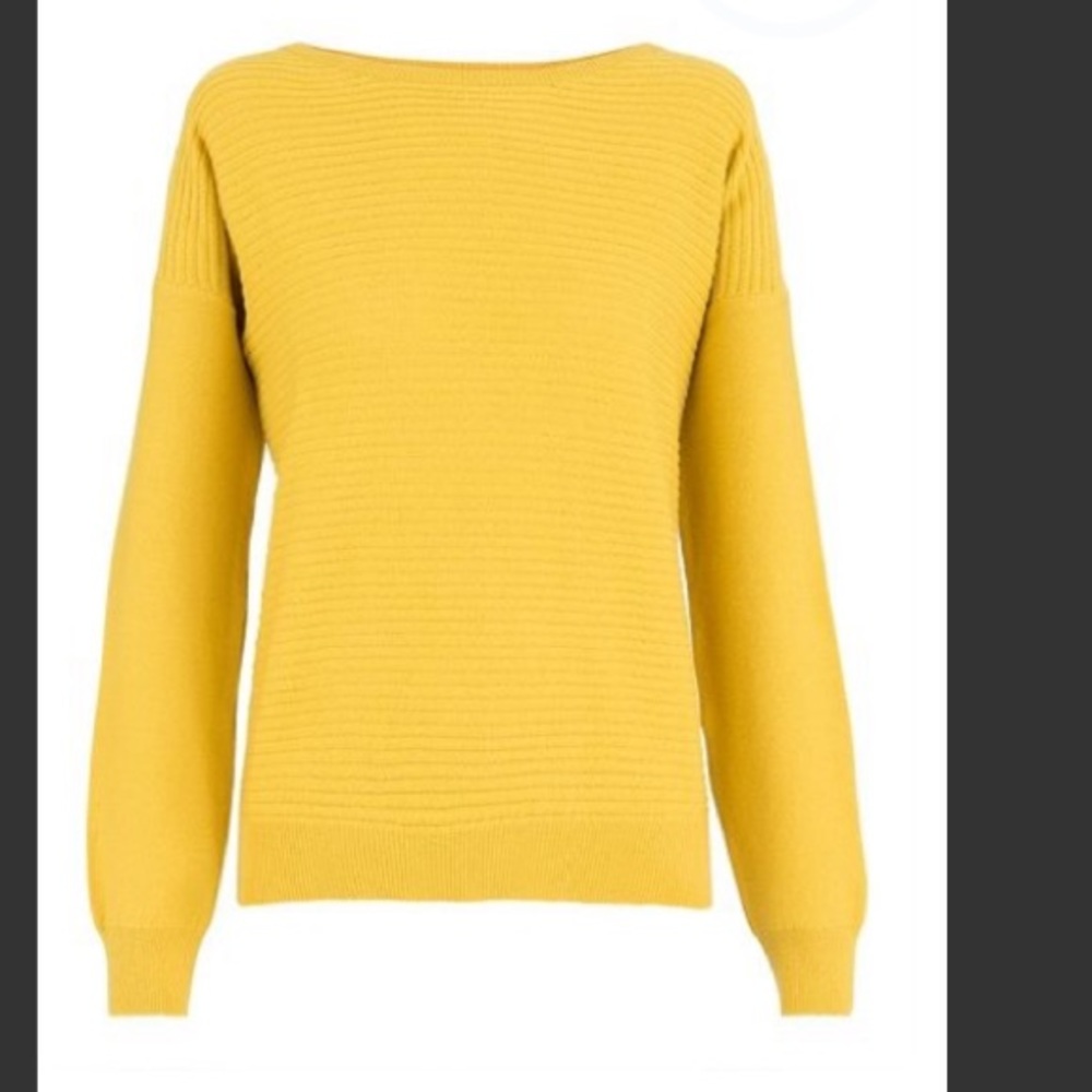 Mustard yellow sweater on condition